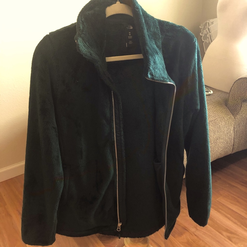 Cozy Emerald Green North Face Jacket